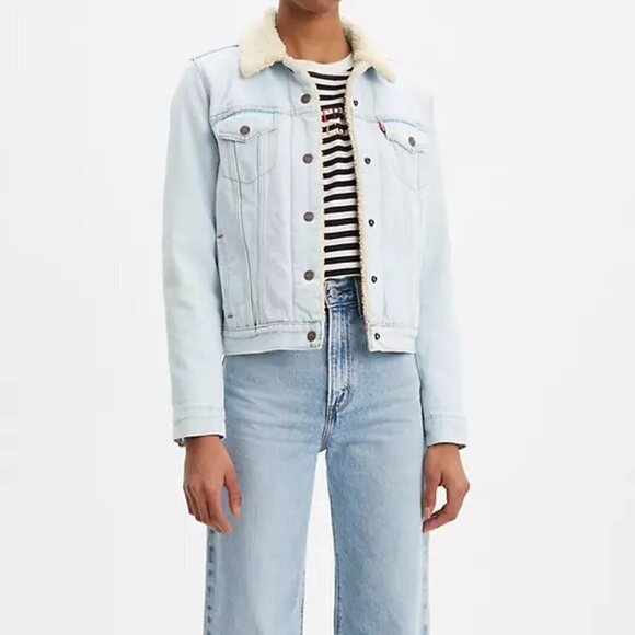 Levi’s Original Trucker Sherpa Jacket - Picture 1 of 9